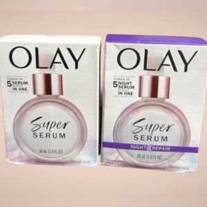 OLAY Day & Night 5 SUPER SERUM benefits at one. 1 fl oz.